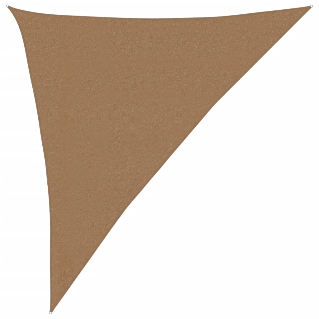 vidaXL Toldo de vela gris taupe HDPE 160 g/m² 3x4x5 m