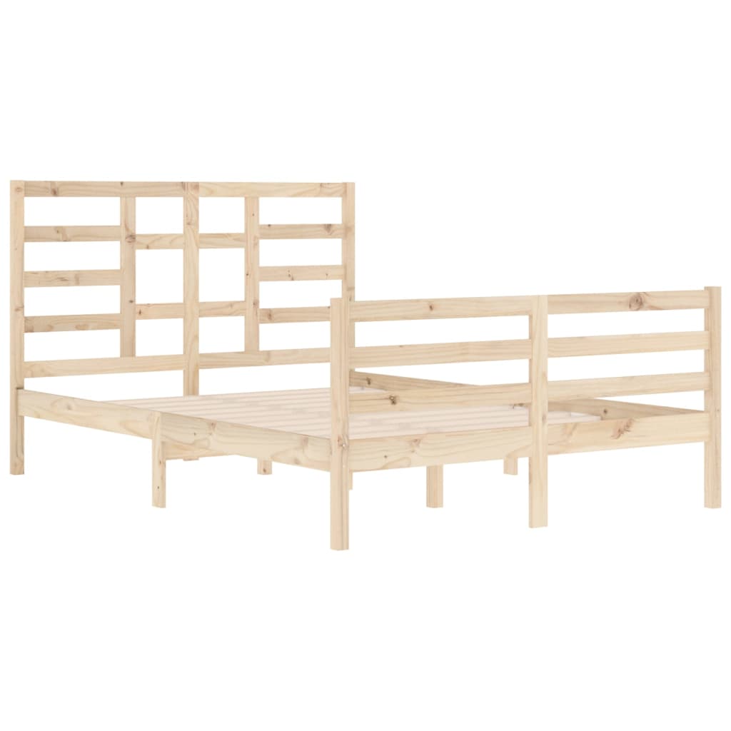 vidaXL Estructura de cama sin colchón madera blanco 140x200 cm