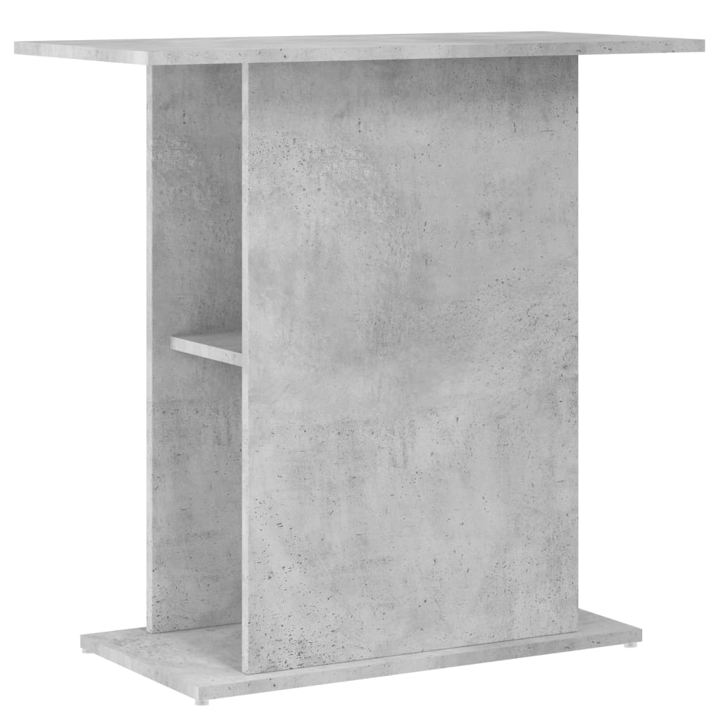 vidaXL Soporte de acuario madera ingeniería gris hormigón 75x36x72,5cm