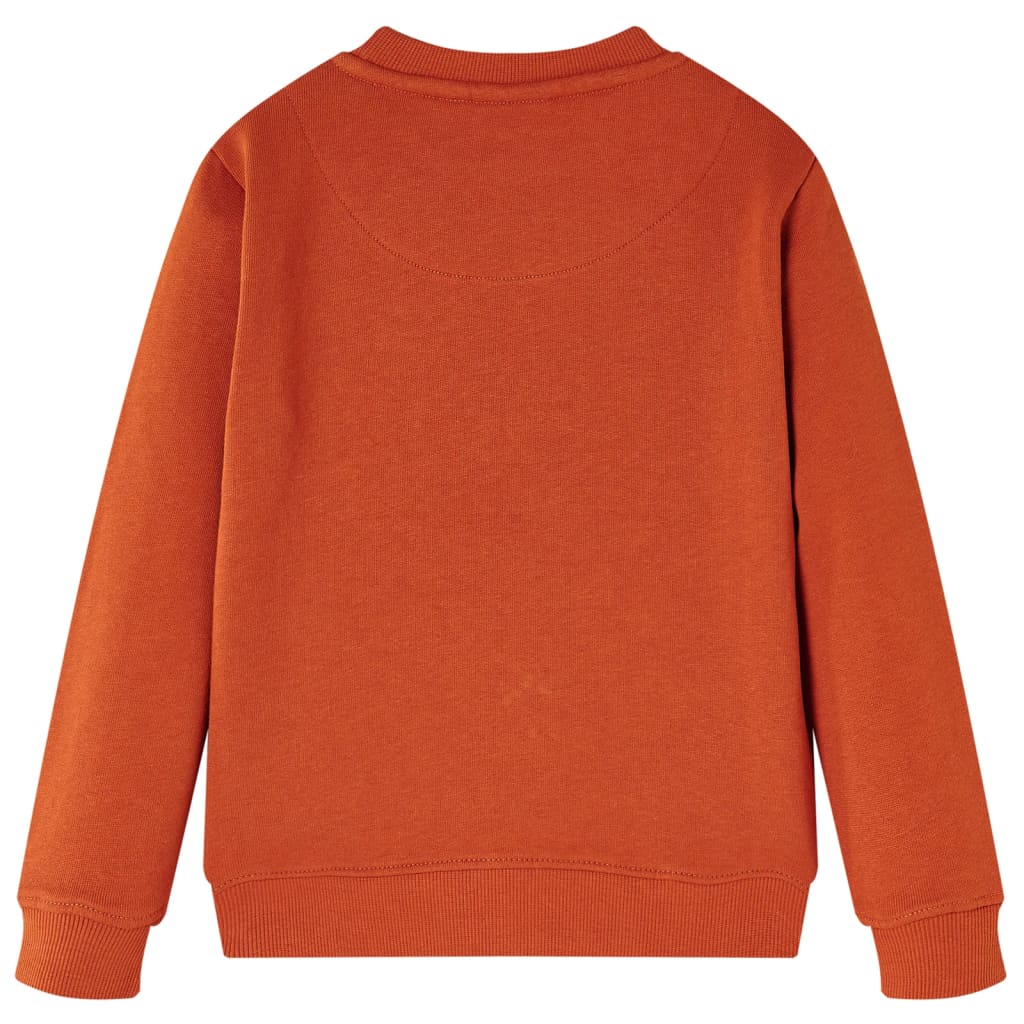 Sudadera infantil color teja claro 116