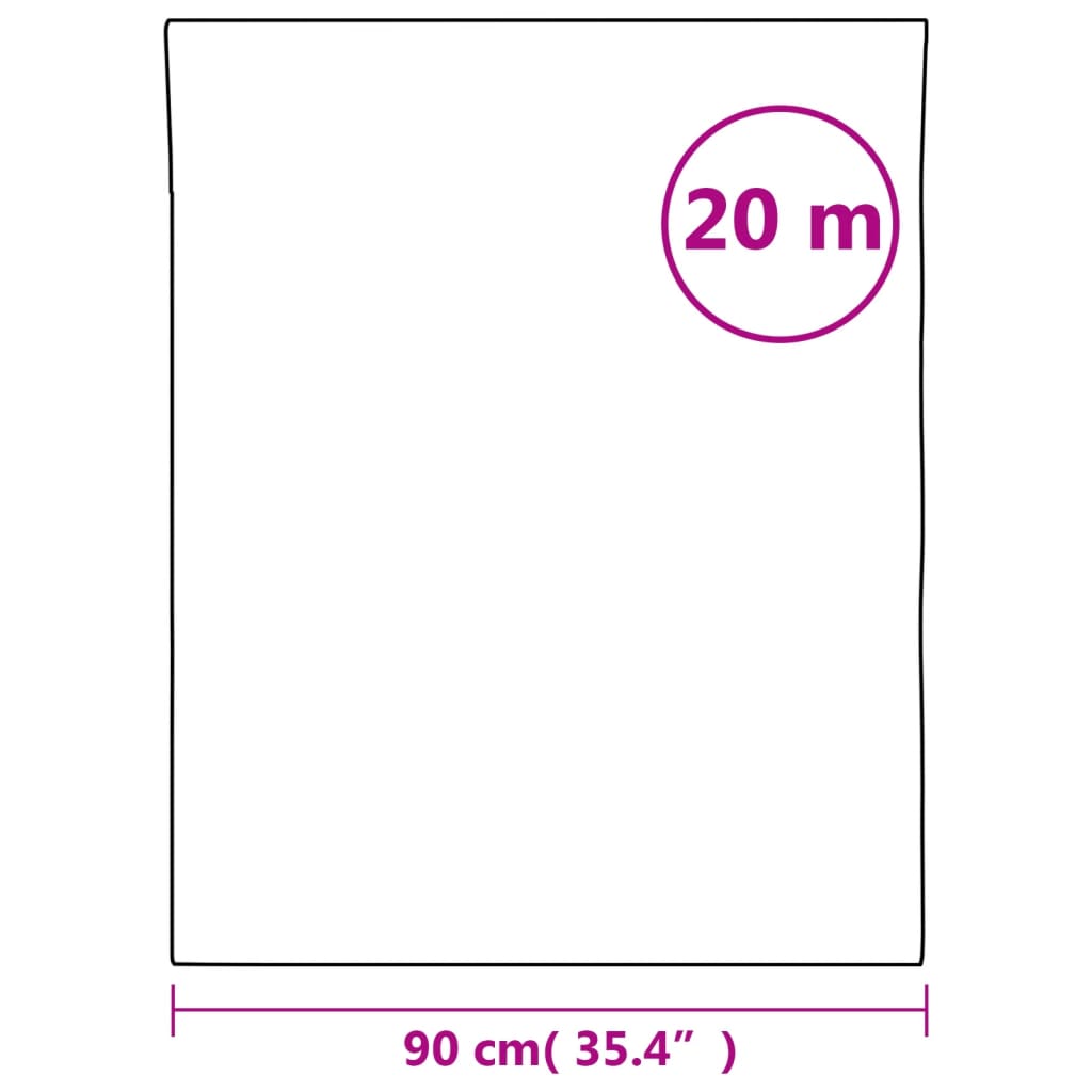 vidaXL Lámina de ventana esmerilada PVC blanco 90x2000 cm