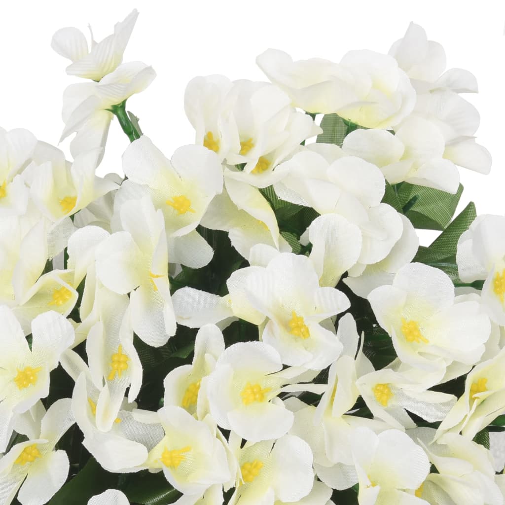 vidaXL Guirnaldas de flores artificiales 3 uds blanco 85 cm