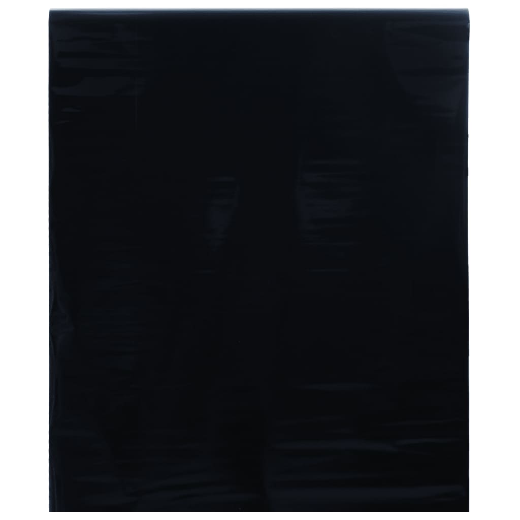vidaXL Láminas de ventana esmerilada 3 uds PVC negro