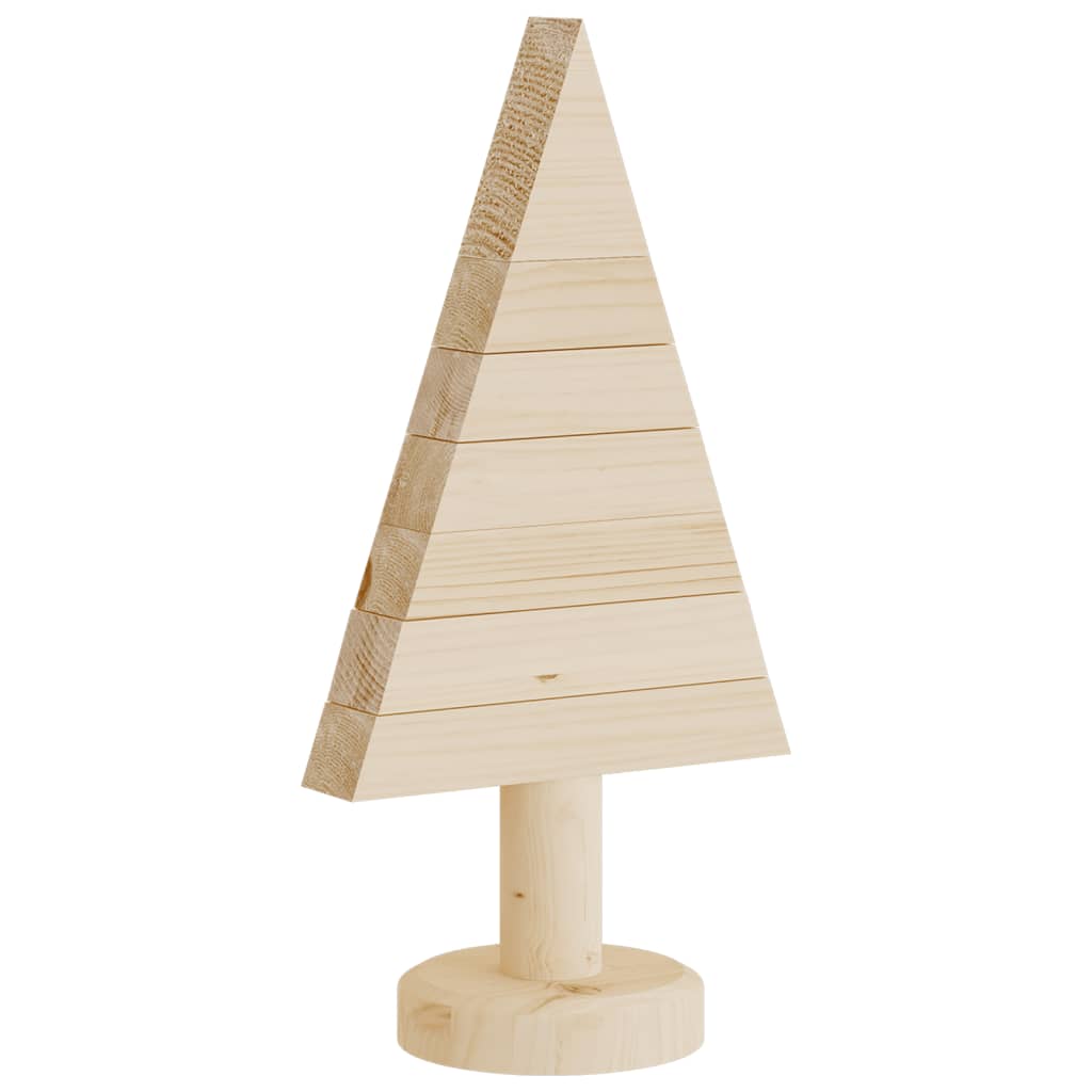 vidaXL Árboles de Navidad de madera 2 uds madera maciza pino 30 cm