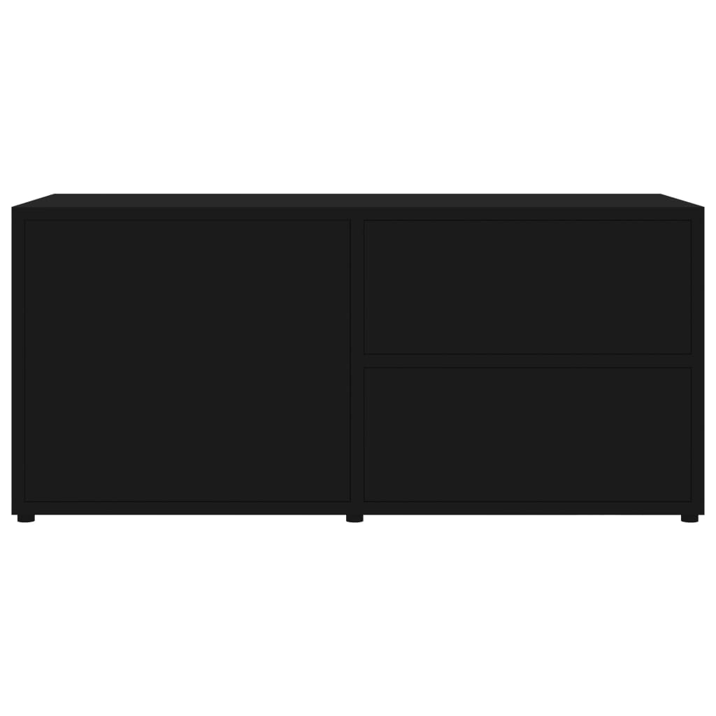 vidaXL Mueble para TV madera contrachapada negro 80x34x36 cm