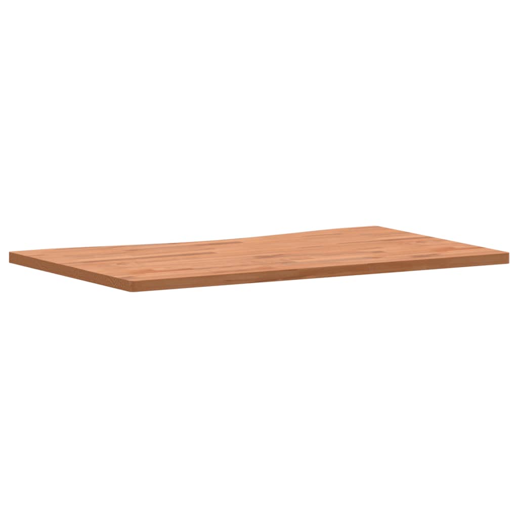 vidaXL Tablero de escritorio madera maciza de haya 100x(55-60)x2,5 cm