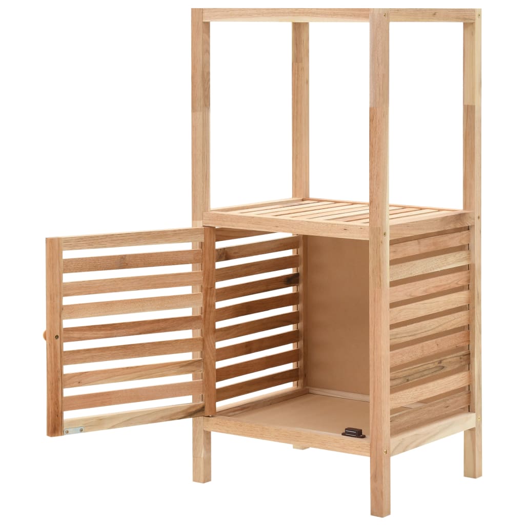 vidaXL Mueble de almacenaje baño madera maciza nogal 39,5x35,5x86 cm
