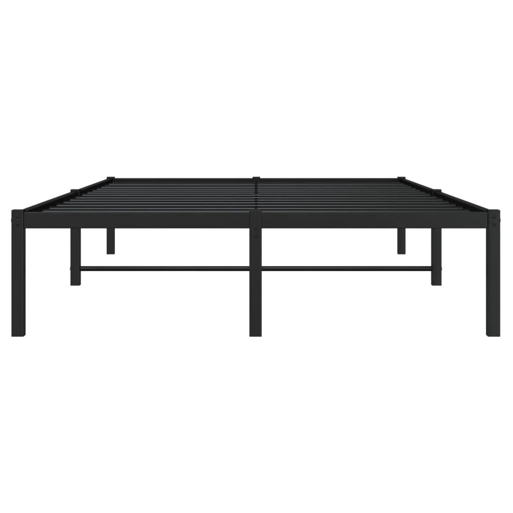 vidaXL Estructura de cama de metal negro 120x190 cm