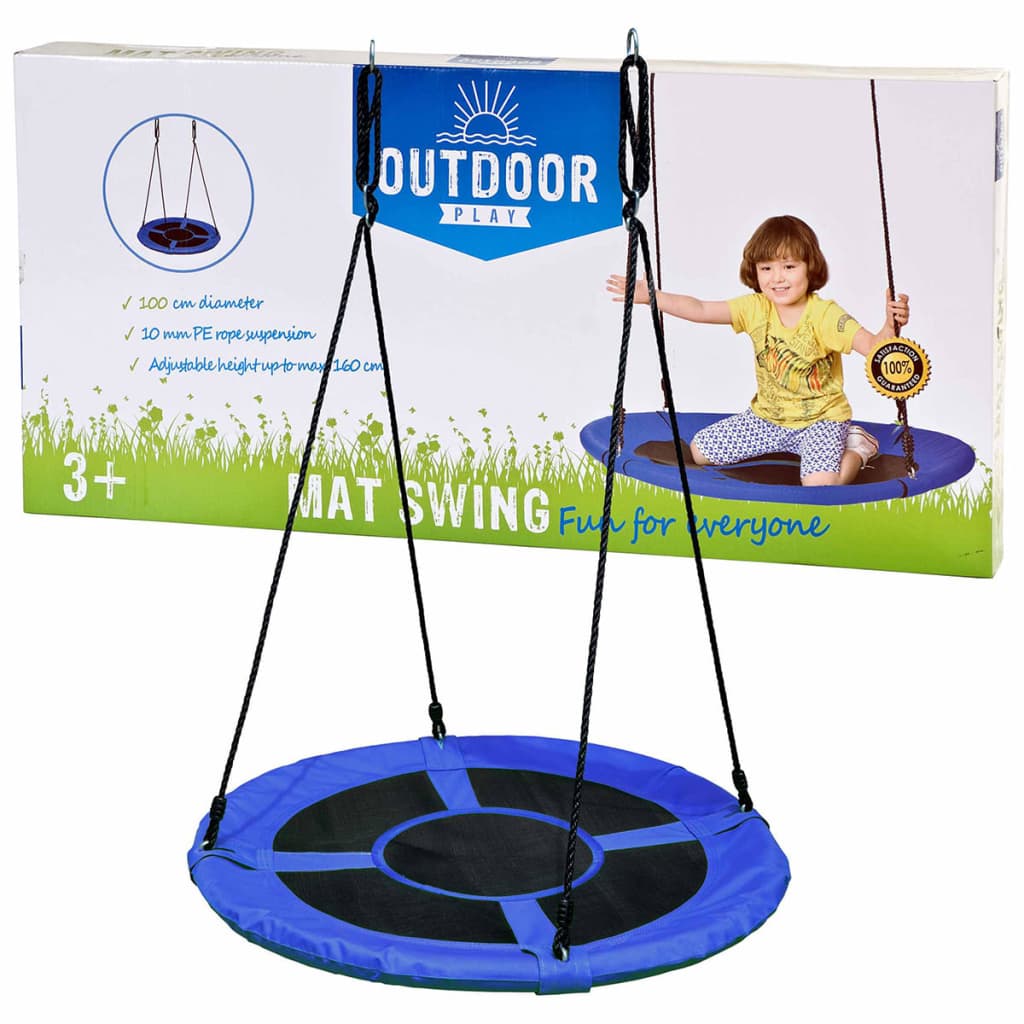 OUTDOOR PLAY Columpio anidado con estera 100 cm 45412