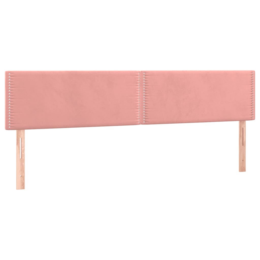 vidaXL Cama box spring con colchón y LED terciopelo rosa 120x190 cm