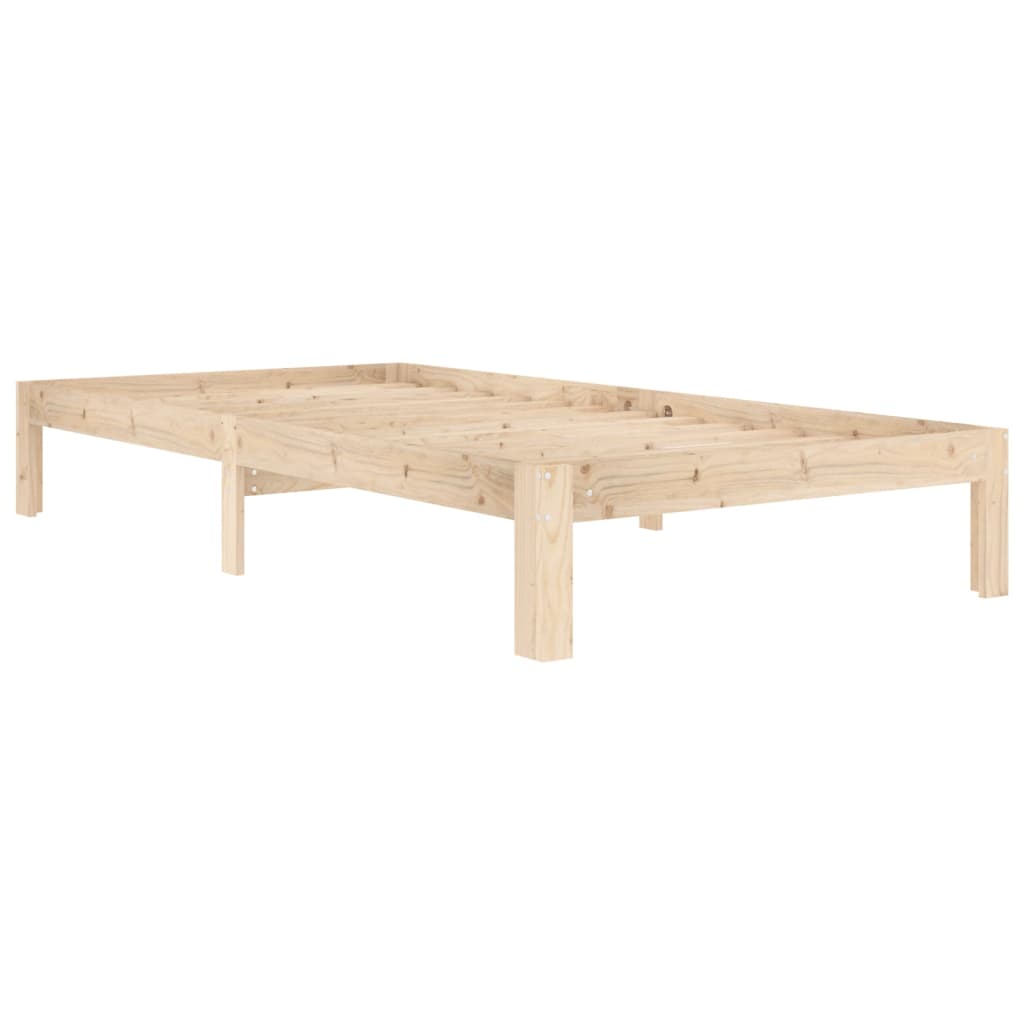 vidaXL Estructura de cama sin colchón madera maciza de pino 100x200 cm