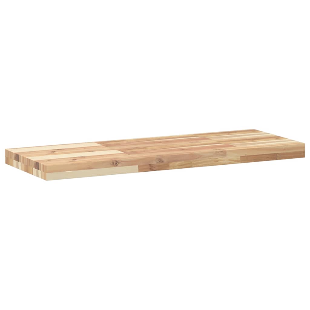 vidaXL Estantes flotantes 2 uds madera acacia sin tratar 80x30x4 cm