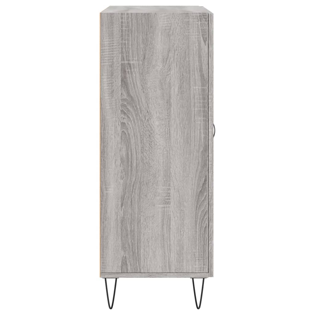 vidaXL Aparador de madera de ingeniería gris Sonoma 69,5x34x90 cm