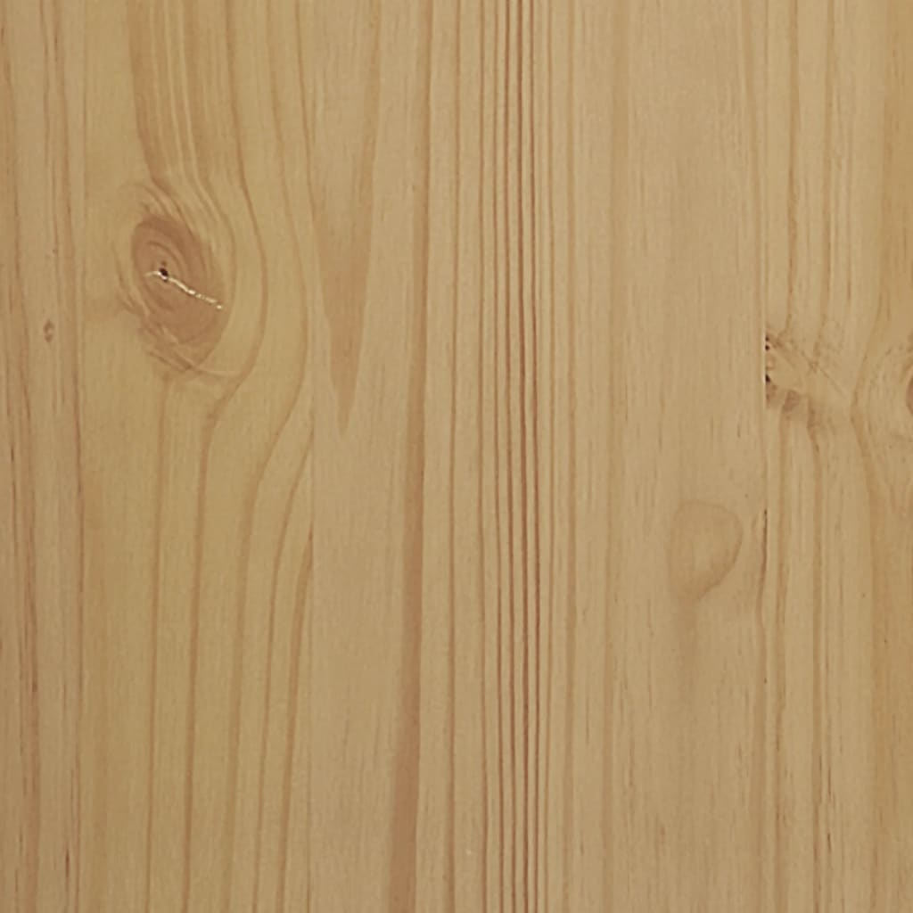 vidaXL Mesita FLORO madera maciza de pino marrón cera 55x55x54 cm