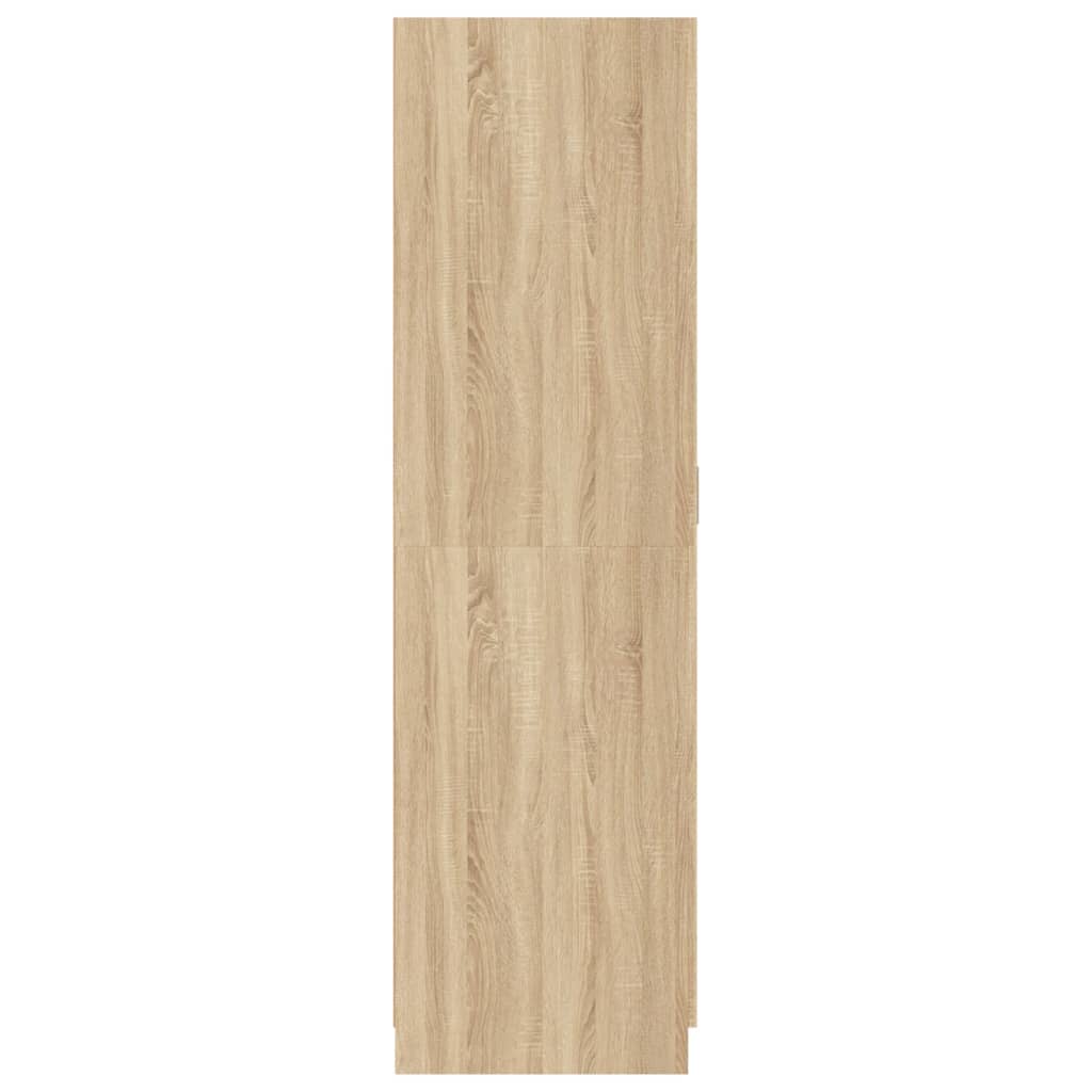 vidaXL Armario de madera contrachapada roble Sonoma 80x52x180 cm