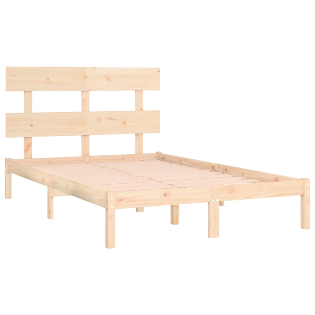 vidaXL Estructura de cama madera maciza 180x200 cm