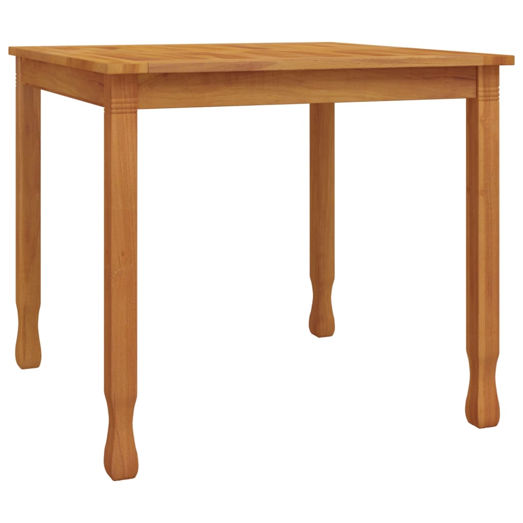 vidaXL Mesa de comedor de jardín madera maciza de teca 85x85x75 cm