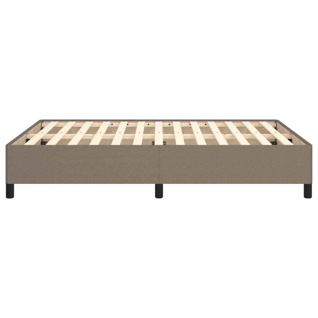 vidaXL Cama sin colchón tela gris taupe 140x190 cm