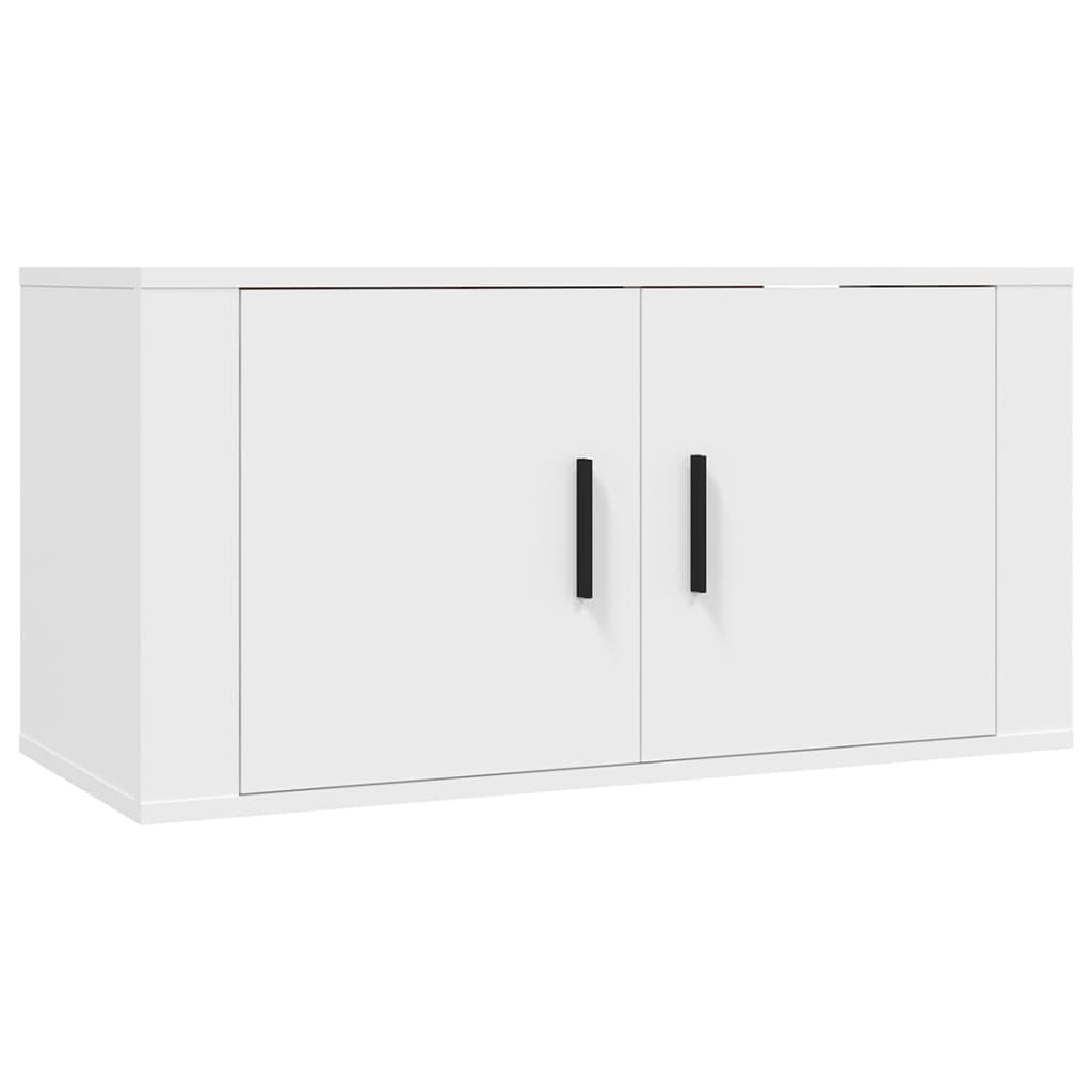 vidaXL Muebles para TV de pared 2 uds blanco 80x34,5x40 cm