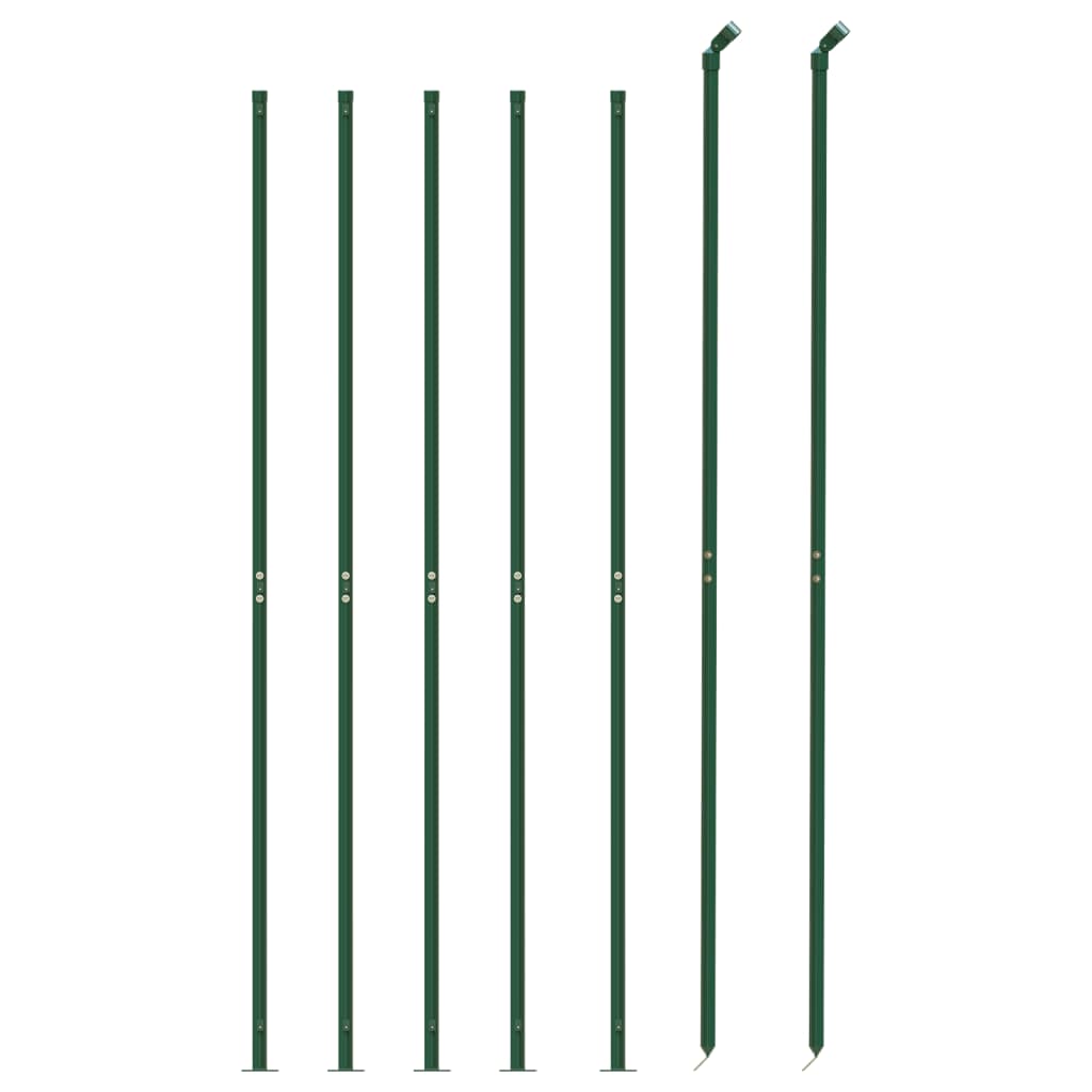 vidaXL Cerca de alambre con brida verde 1,4x10 m