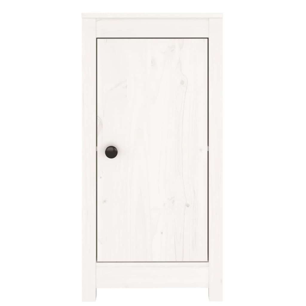 vidaXL Aparadores 2 uds madera maciza de pino blanco 39x35x80 cm