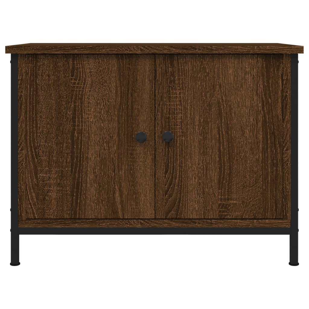 vidaXL Mueble de TV madera contrachapada marrón roble 60x35x45 cm