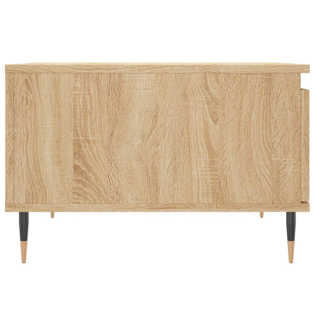 vidaXL Mesa de centro madera contrachapada roble Sonoma 55x55x36,5 cm