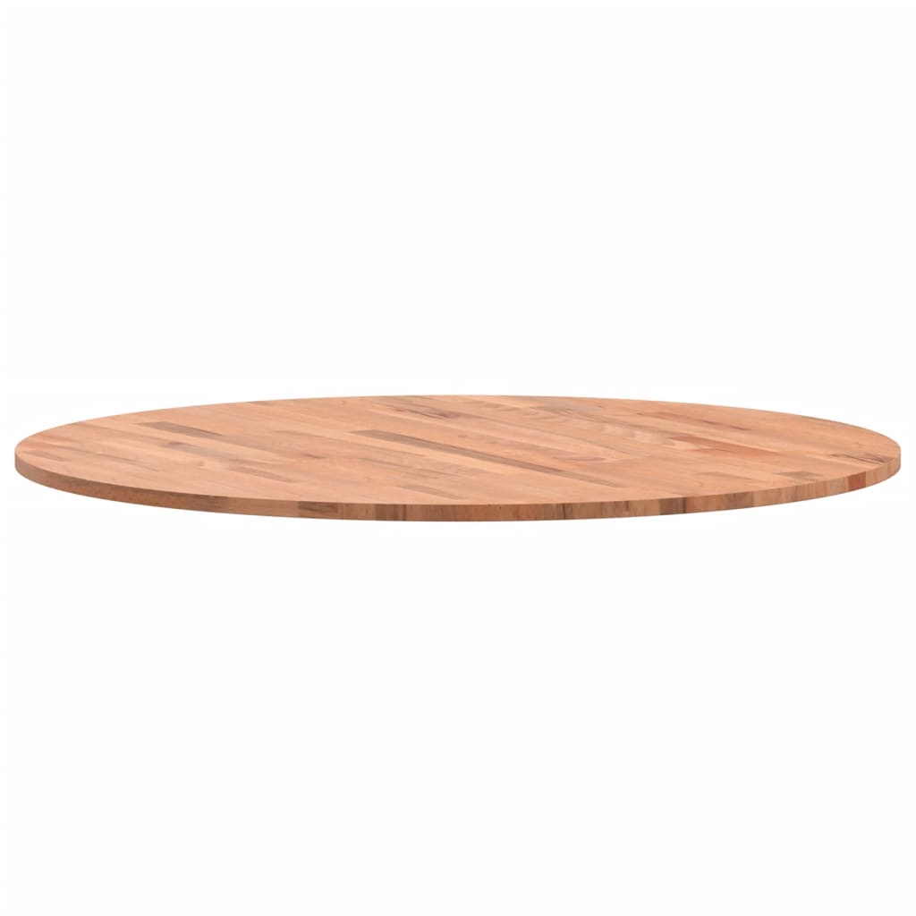 vidaXL Tablero redondo de madera maciza de haya Ø80x1,5cm