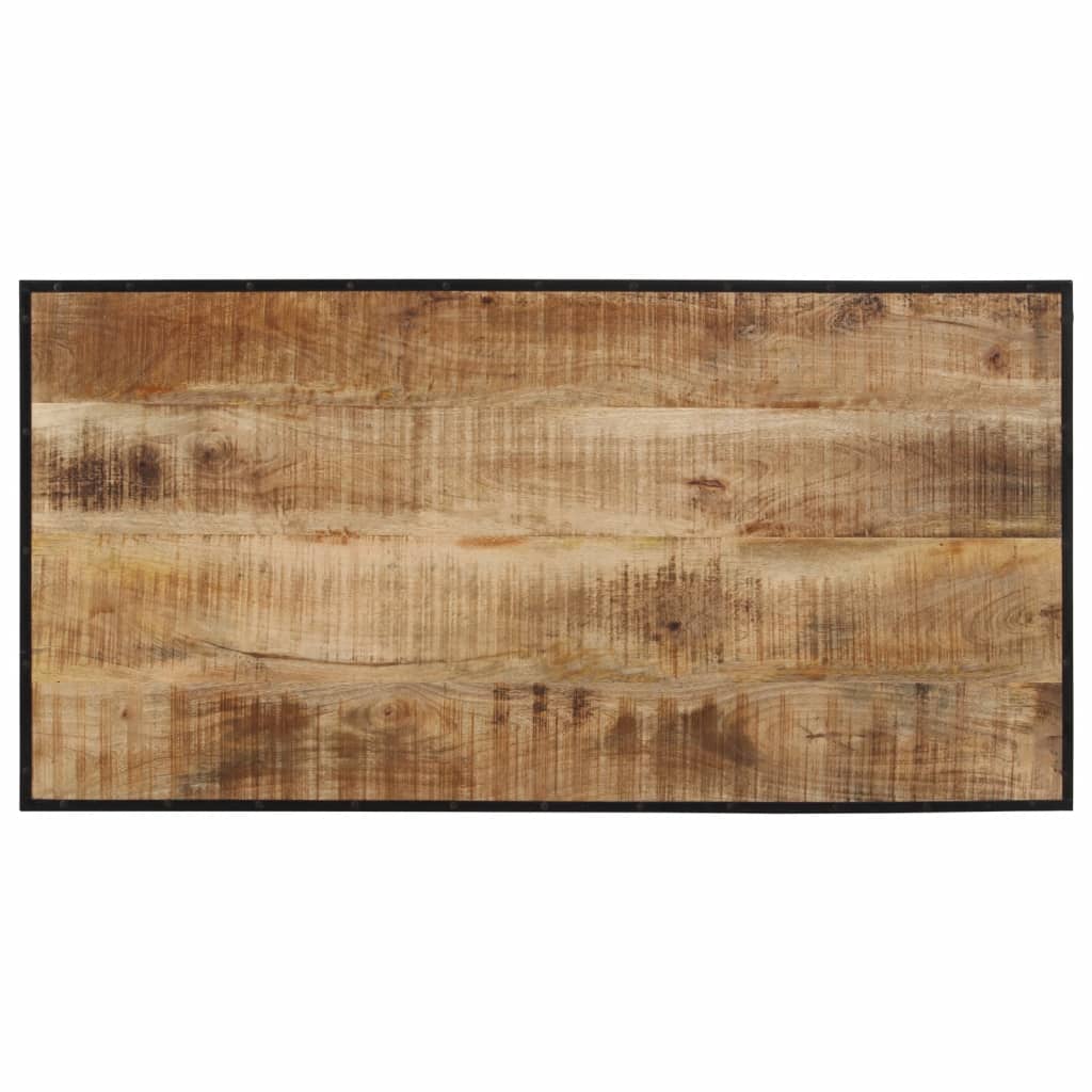 vidaXL Mesa de bar madera maciza de mango rugoso 110x55x107 cm