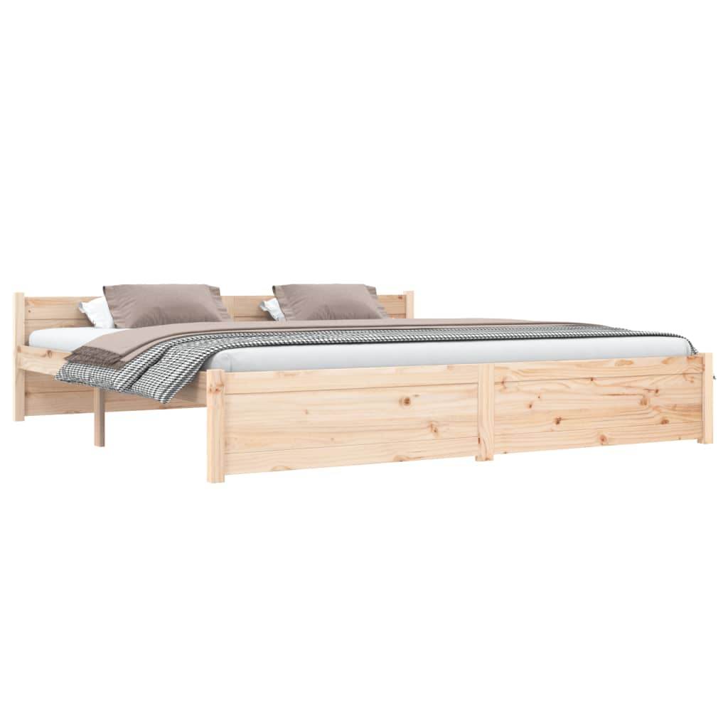 vidaXL Estructura de cama madera maciza 180x200 cm