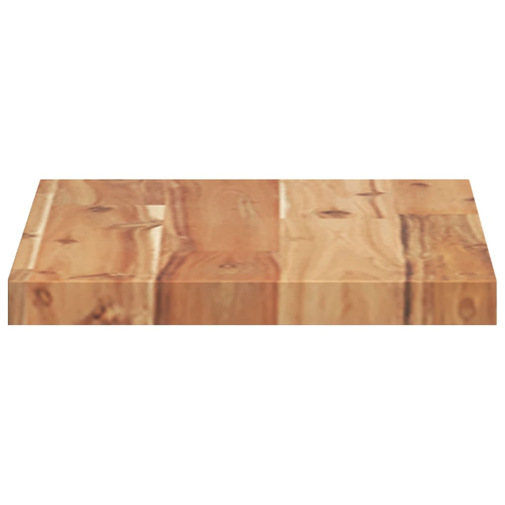 vidaXL Estante flotante madera acacia maciza acabado aceite 60x20x2 cm