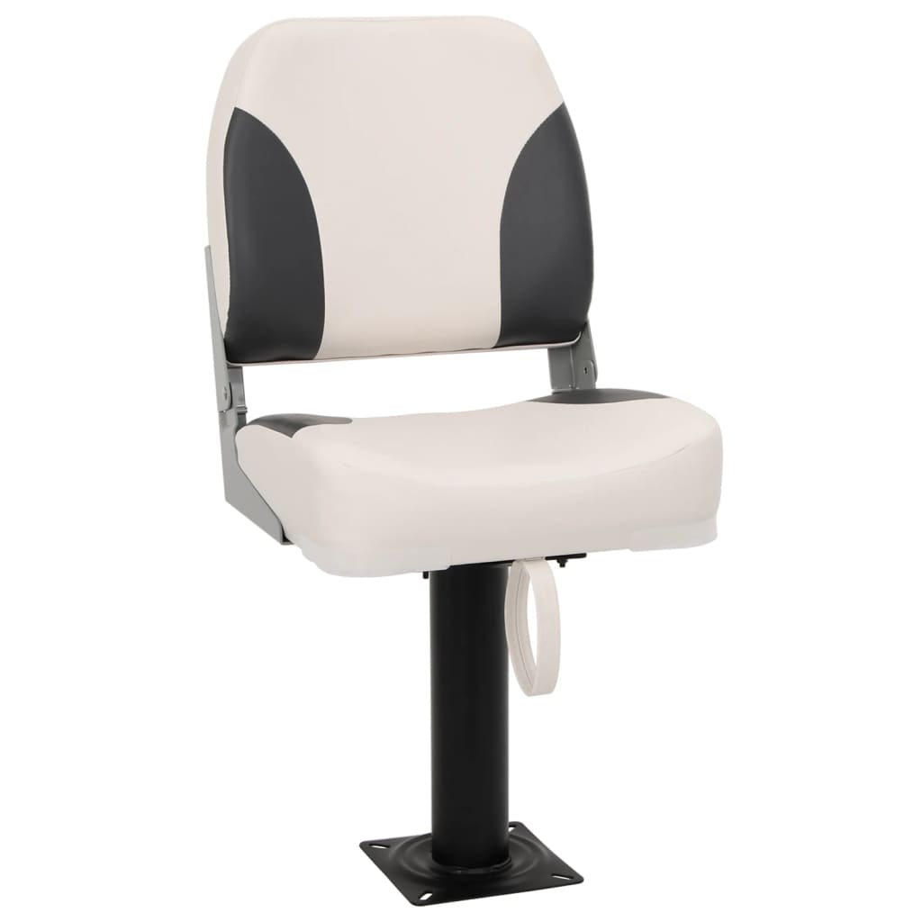 vidaXL Asiento para barco con pedestal giratorio 360°