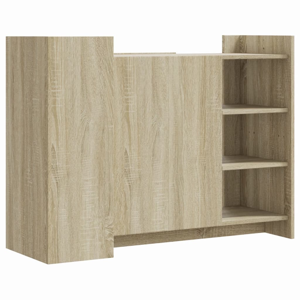 vidaXL Aparador de madera de ingeniería roble Sonoma 100x35x75 cm