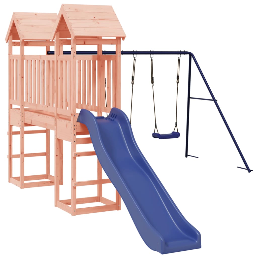 vidaXL Parque infantil de exterior madera maciza Douglas