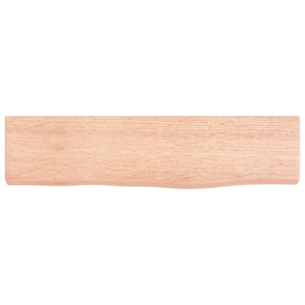 vidaXL Estante de pared madera de roble tratada marrón claro 40x10x2cm