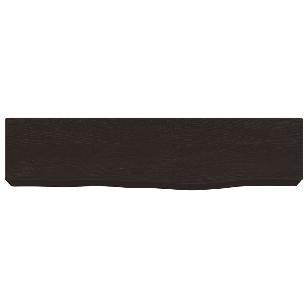 vidaXL Estante de pared madera roble tratada marrón oscuro 40x10x6 cm