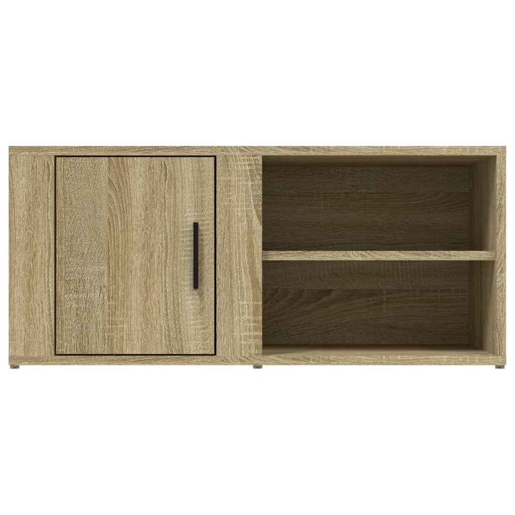 vidaXL Mueble TV 2 uds madera contrachapada roble Sonoma 80x31,5x36 cm