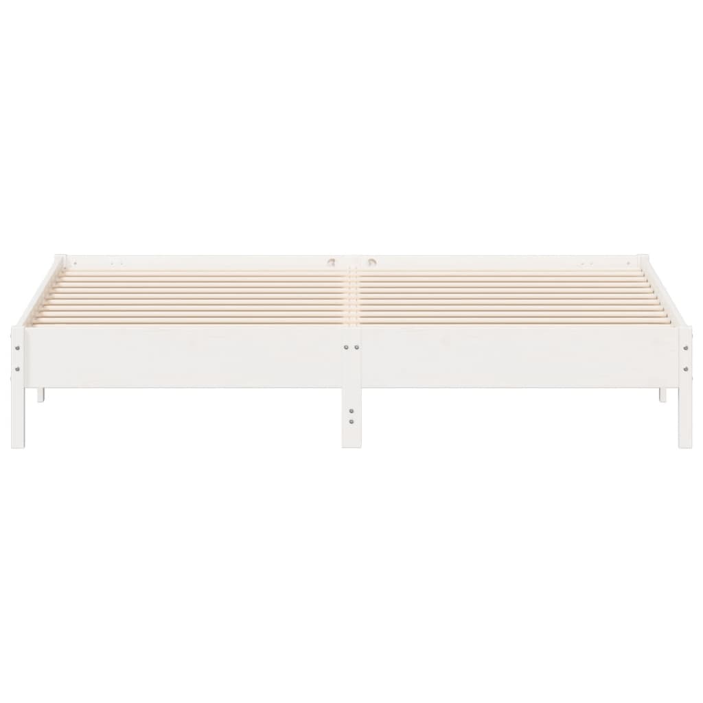 vidaXL Cama sin colchón madera maciza de pino blanca 180x200 cm