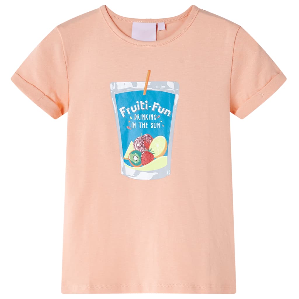 Camiseta infantil naranja claro 104