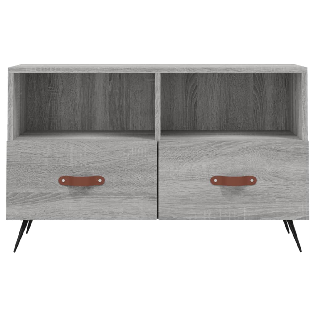 vidaXL Mueble de TV madera de ingeniería gris Sonoma 80x36x50 cm