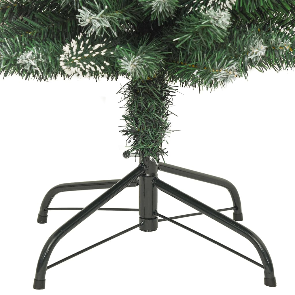 vidaXL Árbol de Navidad artificial estrecho con soporte PVC 150 cm