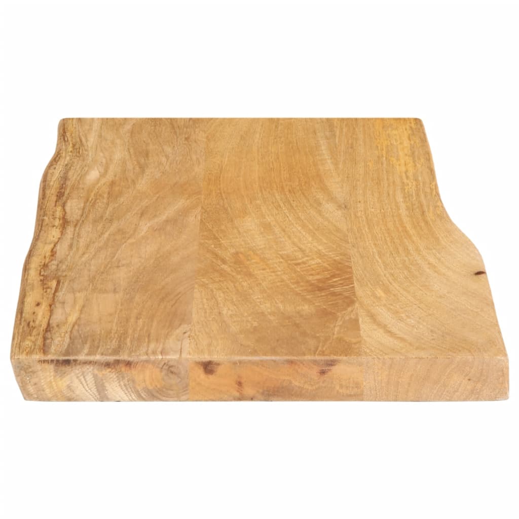 vidaXL Tablero de mesa borde natural madera maciza mango 60x40x3,8 cm