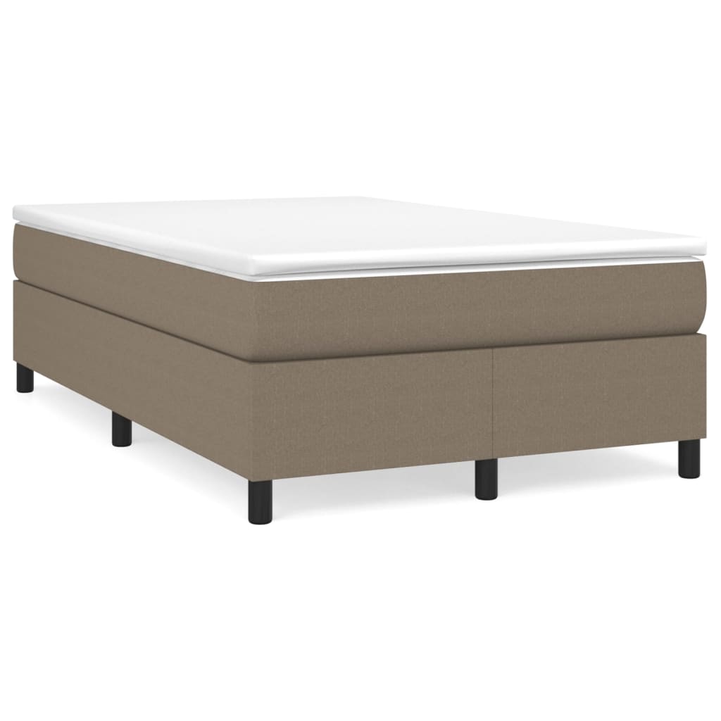 vidaXL Estructura de cama de tela gris taupe 120x200 cm