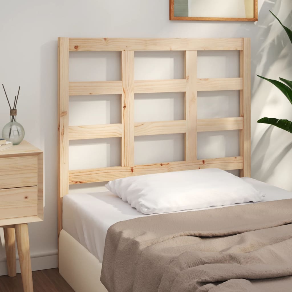 vidaXL Cabecero de cama madera maciza de pino 95,5x4x100 cm