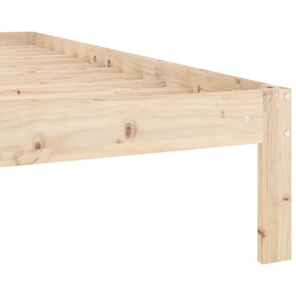 vidaXL Estructura de cama sin colchón madera de pino maciza 120x200 cm