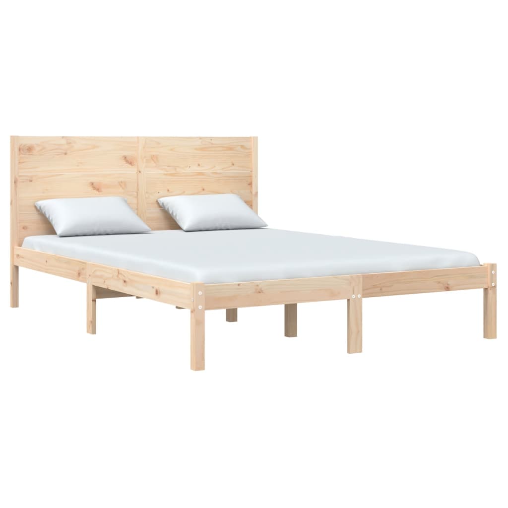 vidaXL Estructura de cama de madera maciza de pino 160x200 cm