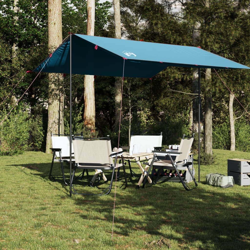 vidaXL Lona de camping impermeable azul 300x294 cm