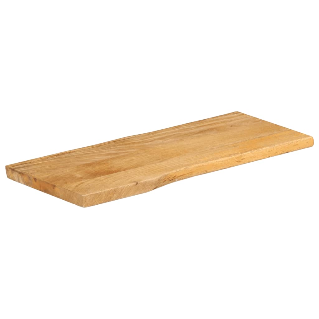 vidaXL Tablero de mesa borde natural madera maciza mango 100x40x3,8 cm