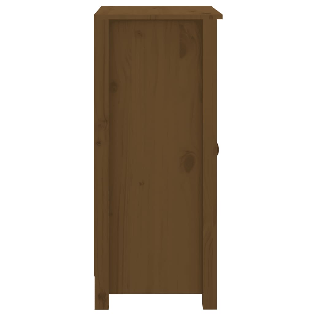 vidaXL Aparadores 2 uds madera maciza de pino marrón miel 39x35x80 cm