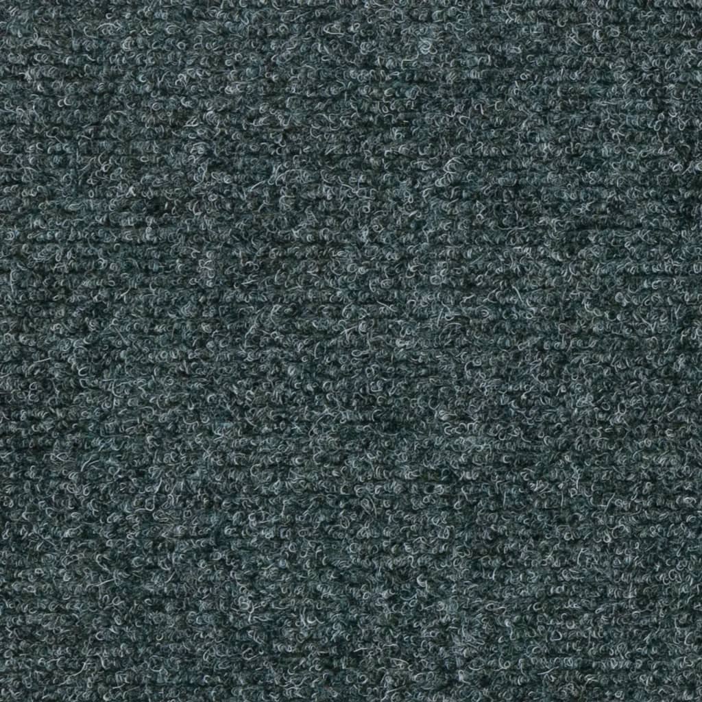 vidaXL Alfombrilla autoadhesiva escalera 15 uds verde 60x25 cm